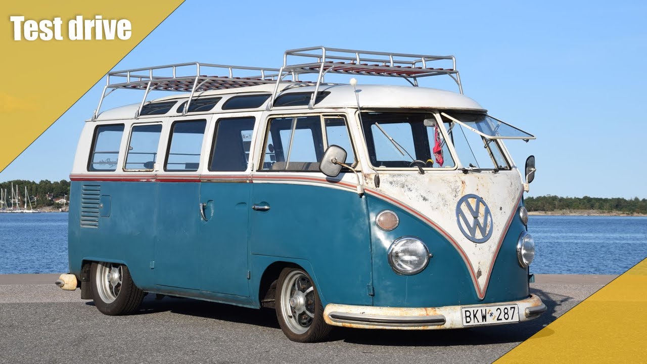 16323 - Volkswagen Typ2 T1 Lyxbuss 21-fönster 1500 — 1966 - YouTube