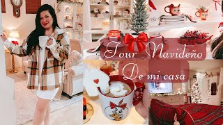 Tour Navideño de mi Casa 🎄 cozy Christmas home decor tour ♥️ Holiday drink 😋 receta de chocolate