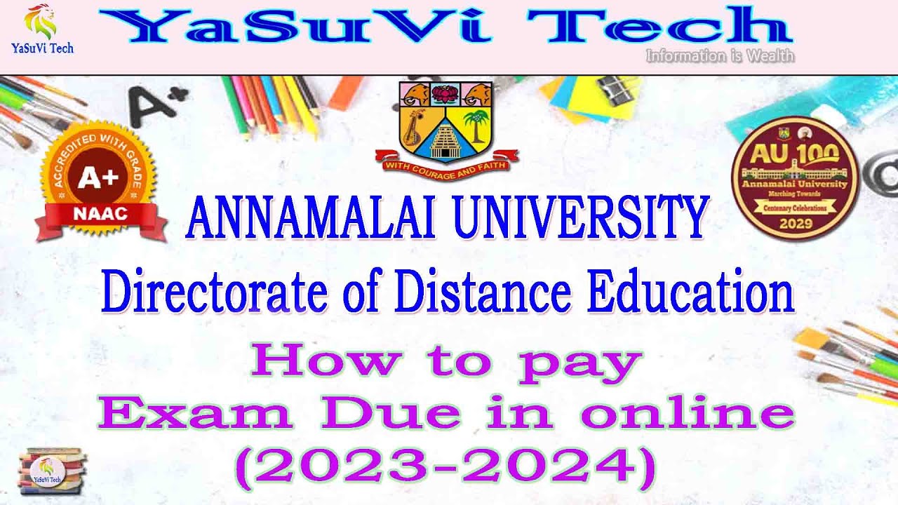 How to pay Exam Fees Due Exam Fees Due Payment in online DDE 