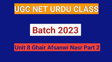 Unit 8 All Important Questions Answers UGC NET URDU | inshaiya | Safarnama | Ugc net urdu 2023