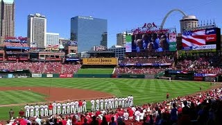 MIL@STL: National anthem plays in honor of 9/11