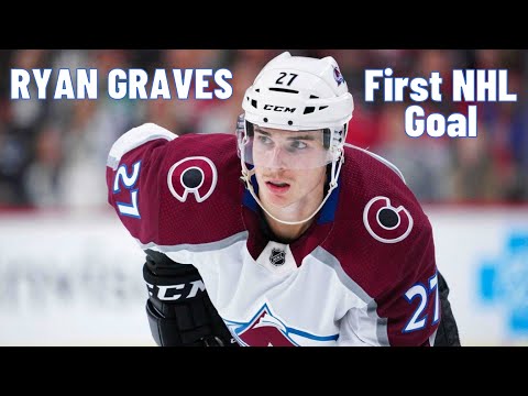 Ryan Graves #27 (Colorado Avalanche) first NHL goal 04/01/2019