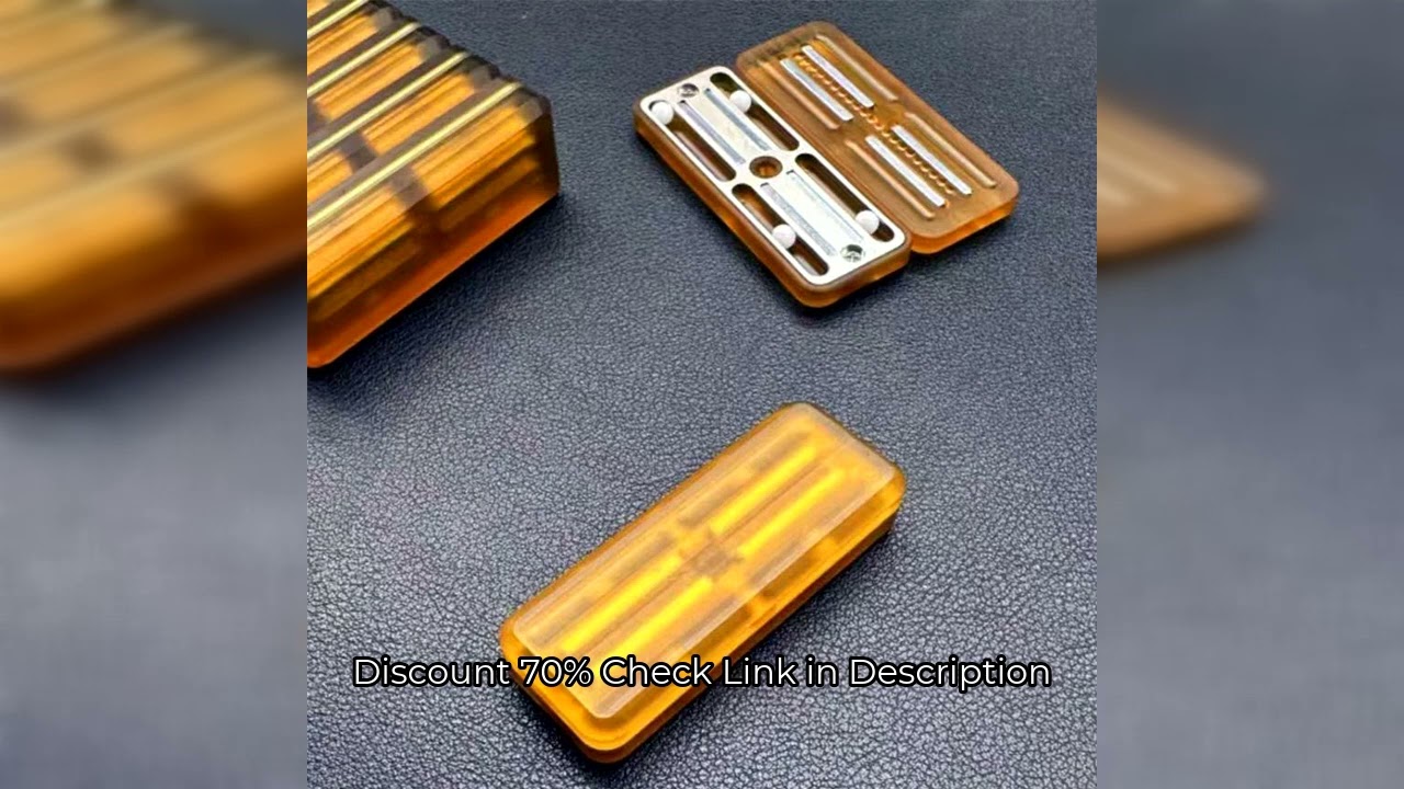 Pei Rebound Machinery Slider Push Fidget Toy Decompression EDC Haptic Coin Fidget Slider For Adults