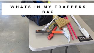 Coyote Trapping:  What's in my trappers bag