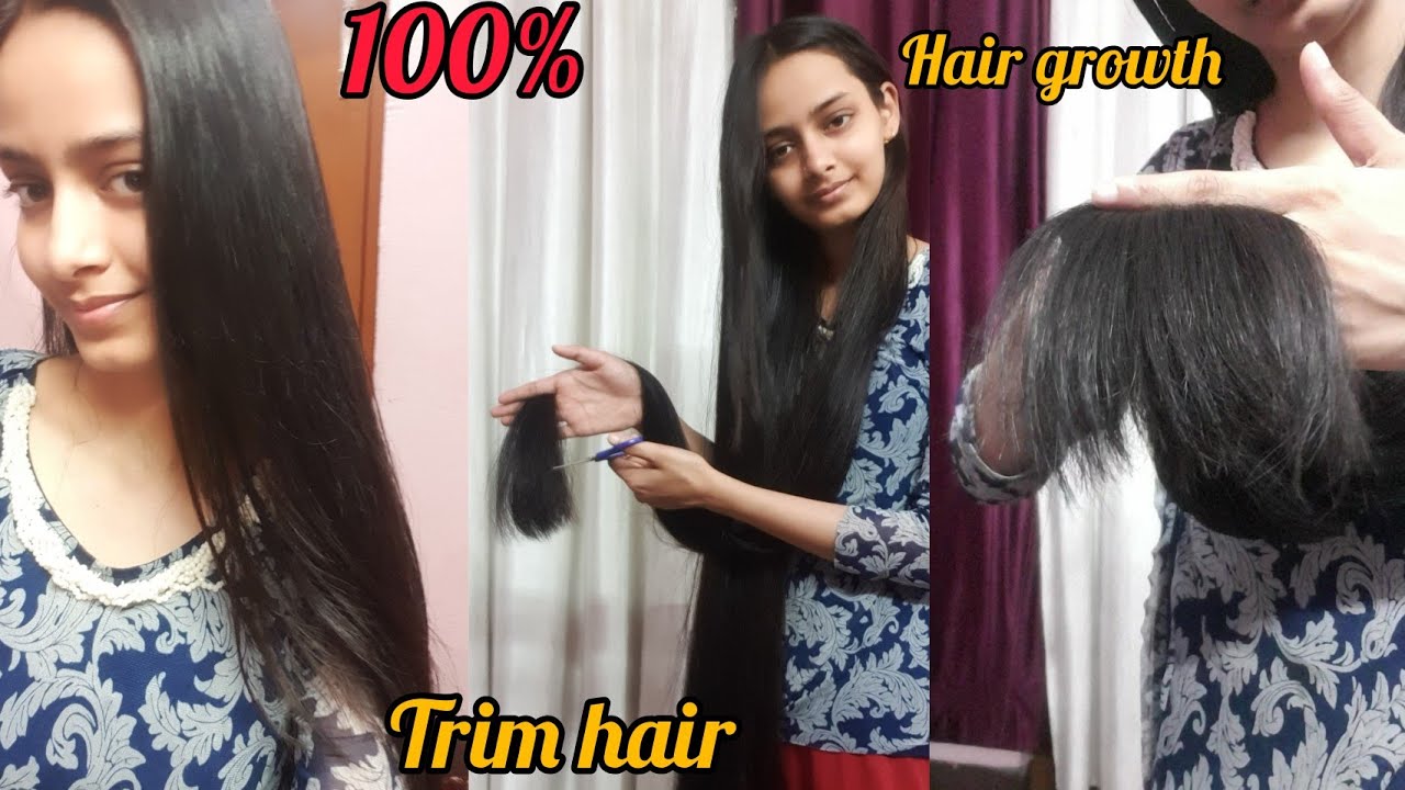 How To Trim hair For Faster Hair Growth (No split Ends) YouTube