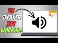 How To Fix Laptop Speakers Not Working But Headphones Do | No Sound From Speakers Fix