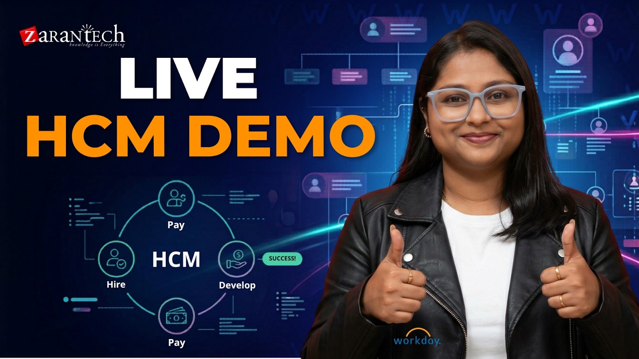 Workday HCM Mentorship Program - Live Demo | ZaranTech - YouTube