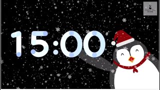 15 Minutes Countdown | Christmas Penguin | Christmas Music screenshot 2