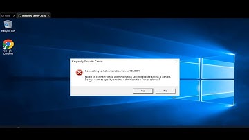 Recover Kaspersky Security Center (KSC) access