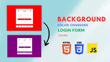 How to Create Customize Login Form: Dynamic Color Options | JavaScript HTML CSS Tutorial