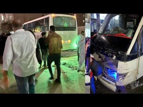تفاصيل حادث عزبة النخل امام عصارة التوفيقية وفاة أربعة واصابة10 اتوبيس بدون فرامل تسبب في كارثه