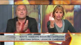 Lite In Tv Tra Alessandra Mussolini E Martinelli Suo Marito Va Con Le Minorenni