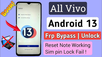 Method 2024👉 All Vivo Android 13 Frp Bypass | Without PC | Reset Not Working Sim,Pin Lock Fail 2024✅