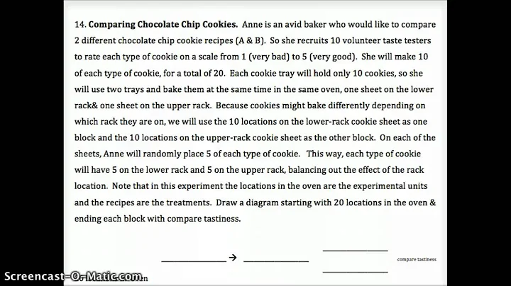 AP Stats 4.2 Block Design # 14 & 15