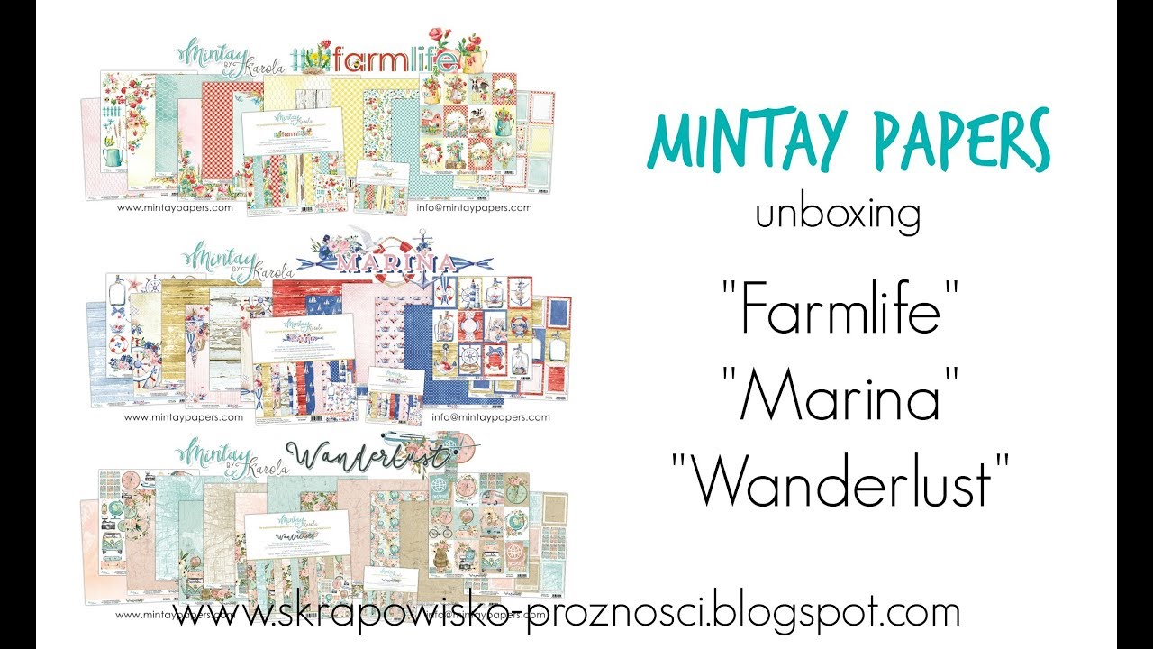 Mintay Papers new collections - unboxing video