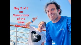 Day 2 of 8 on Symphony of the seas.  Day at Sea Royal Caribbean