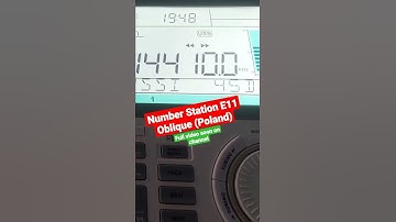 Number Station E11 Oblique Poland Sangean 909x2 #shorts #dx #propagation #radio #swl #broadcast #ham