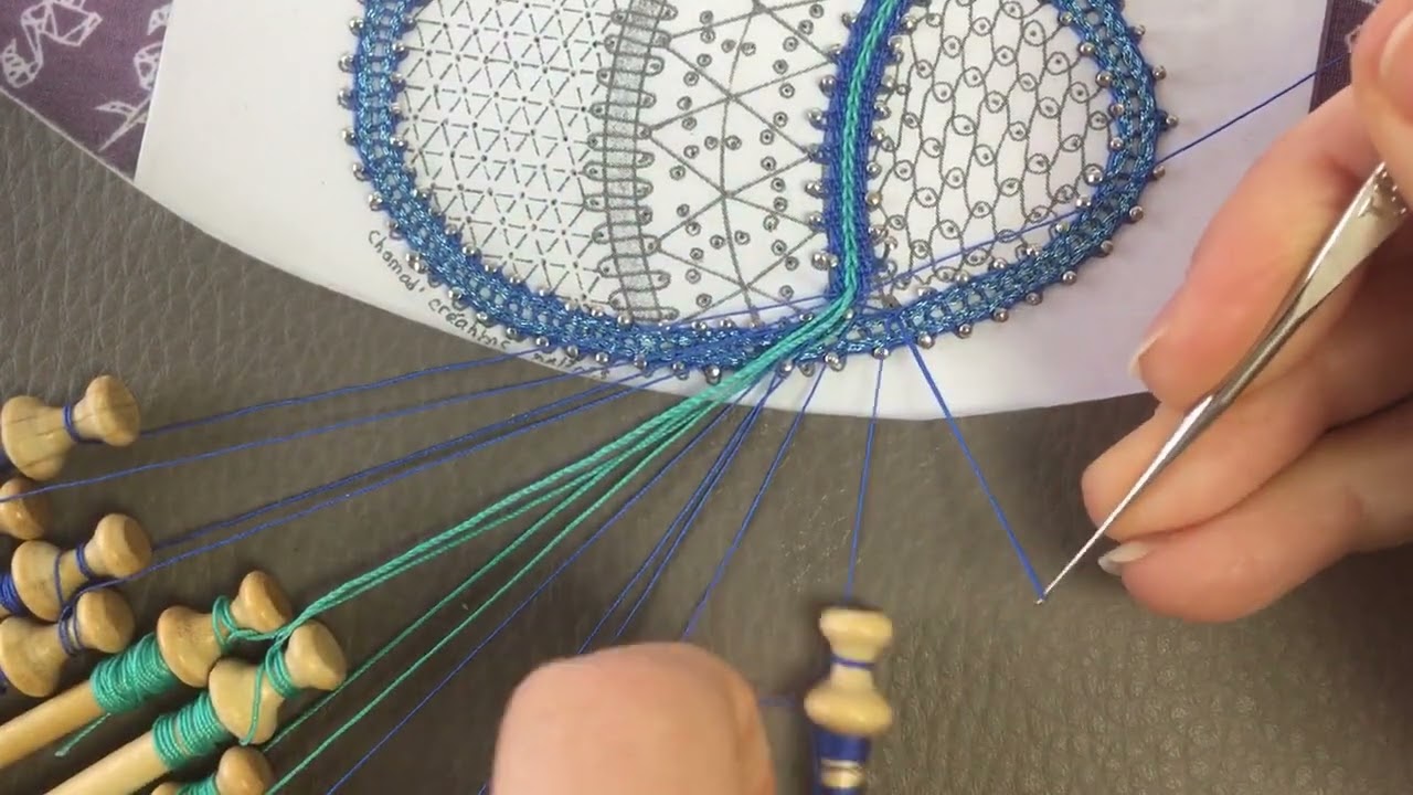 OEUF EN COULEURS: VIDEO 2/ les mats de séparation avec cordonnets en chaînette