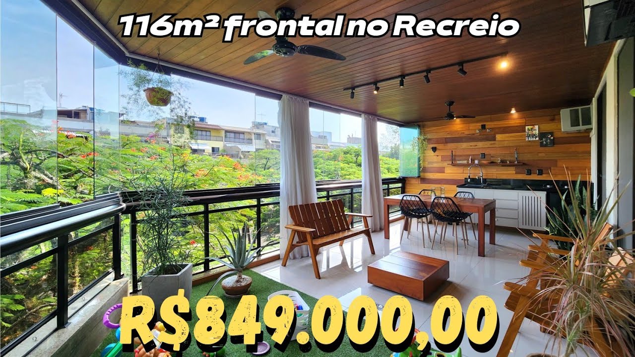 Балкон в Рекрейо - RICARDO MARTINS REAL ESTATE RJ.