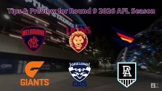 AFL Round 9 2026 Tips &amp; Predictions