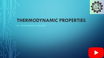 Thermodynamic Properties | Intensive and extensive properties