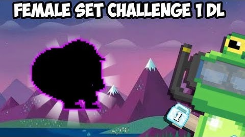FEMALE SET CHALLENGE PRO 1 DL! OMG NEW PRO SET! Growtopia Indonesia