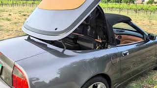 Maserati Spyder top operation 