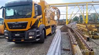 30 ton truck drives without a driver. Switzerland