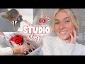 my first STUDIO VLOG! + christmas launch prep 🎅🏼🎄