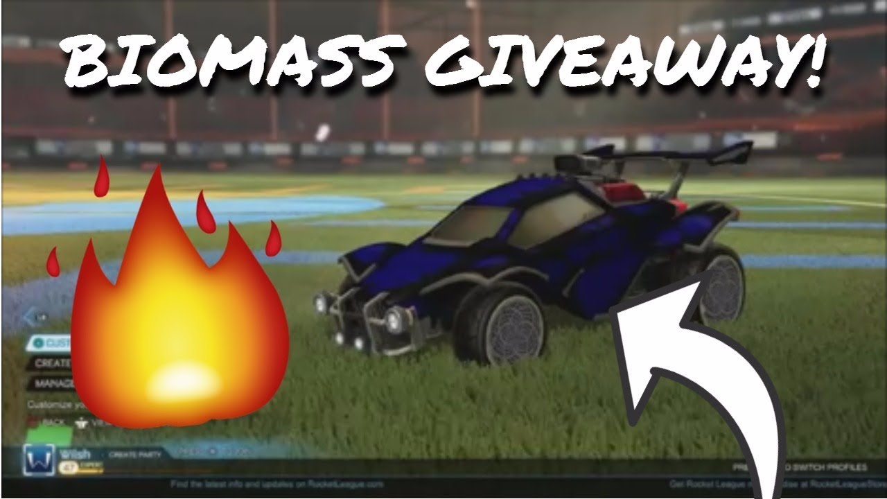 BIOMASS GIVEAWAY! Rocket League Mystery Decal Giveaway YouTube