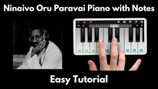 Miniatura del video "Ninaivo Oru Paravai Piano Tutorial with Notes | Ilayaraja | Perfect Piano | 2020"