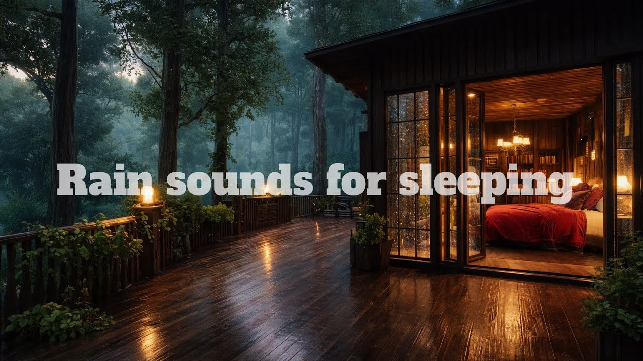 Soft Rain Sounds for Sleeping | deep relaxation , Peaceful night.