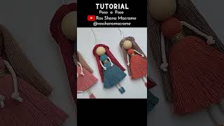 👆 TUTORIAL ✅DIY MUÑECA de MACRAME (paso a paso) | DIY Macrame Doll Step by Step Tutorial #macrame