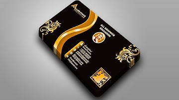 How to Design a | Golden Business Card | In Corel draw | Gift Visiting Card | Tutorial #8