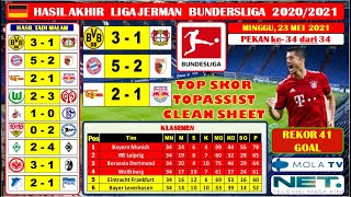 Hasil Liga Jerman Tadi Malam Hari Ini Pekan 34 Bayern 5 2 Augsburg Dortmund 3 1 Leverkusen 