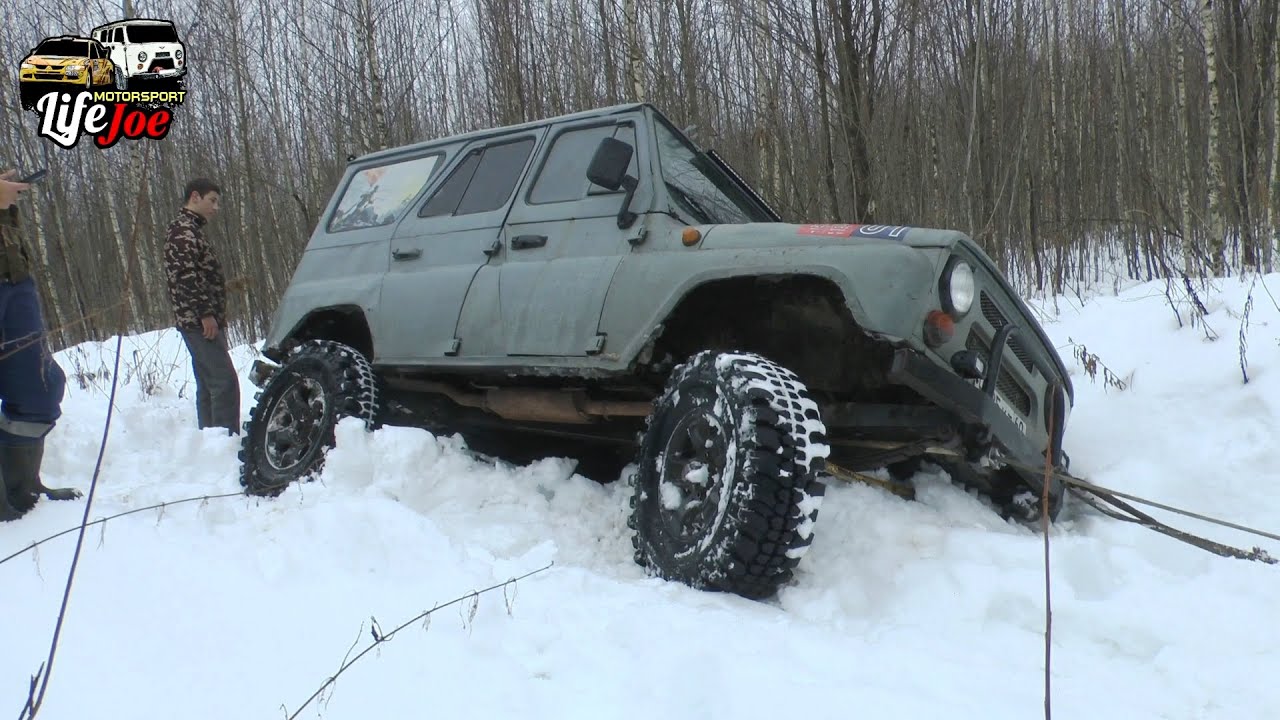 офф роад 2022. Первый снег. Нива Шевроле и УАЗ Хантер на бездорожье ...