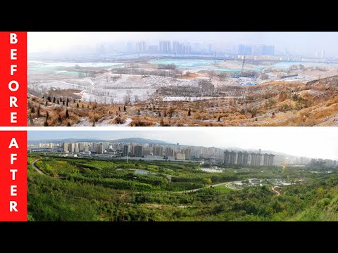 How China Transformed Desert to Forests, Turned desert into fruit growing Oasis, Great Green Wall