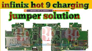 Infinix Hot 9 charging not working jumper solution|thesoilboy