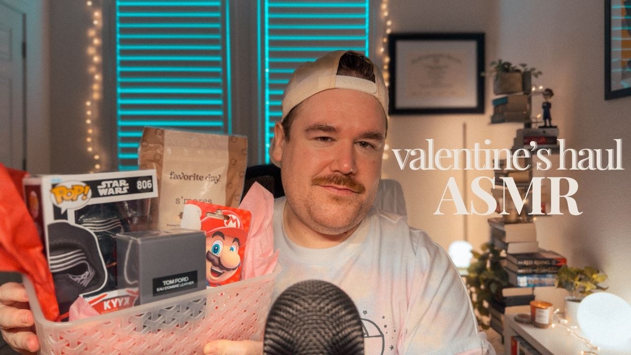 valentine’s day haul ASMR | cozy sounds for sleep