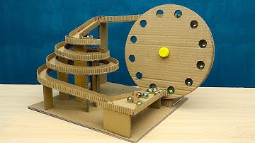 How to Make Automatic Marble Run Machine from Cardboard