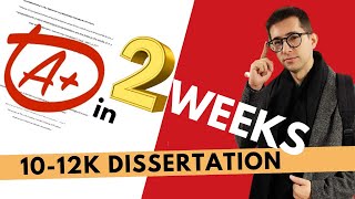 Writing a Masters Dissertation in 2 Weeks | 10,000 Words Tips
