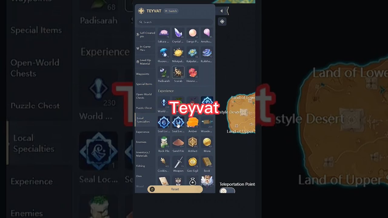 Teyvat Interactive Map Genshin Impact