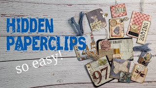 Hidden PAPERCLIPS Tutorial 3 Types  | Decorated Paperclips 📎  #junkjournalideas #papercrafts