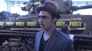 Fury: Brad Pitt "Don ´Wardaddy´ Collier" Paris Movie Premiere Interview | ScreenSlam