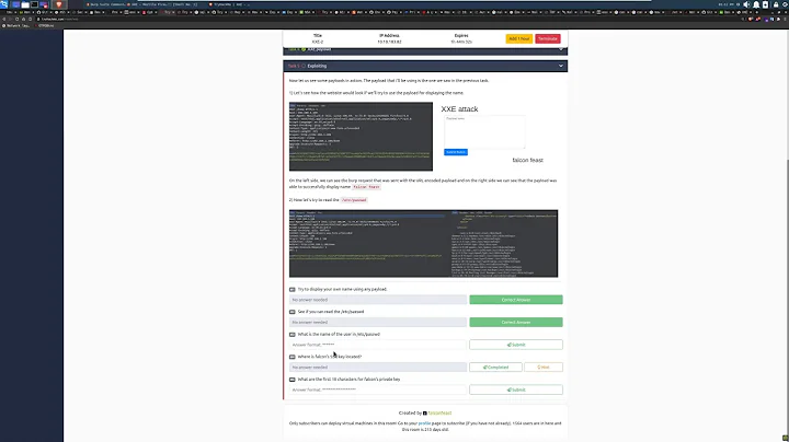 TryHackMe XXE room walkthrough