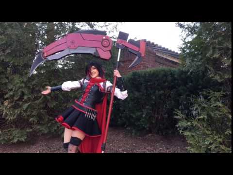 Transforming RWBY Ruby Rose's Crescent Rose Cosplay Prop at Katsucon