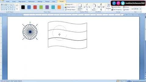Make Indian Flag using shapes in Ms-Word|| Ms-Word tutorials in Hindi