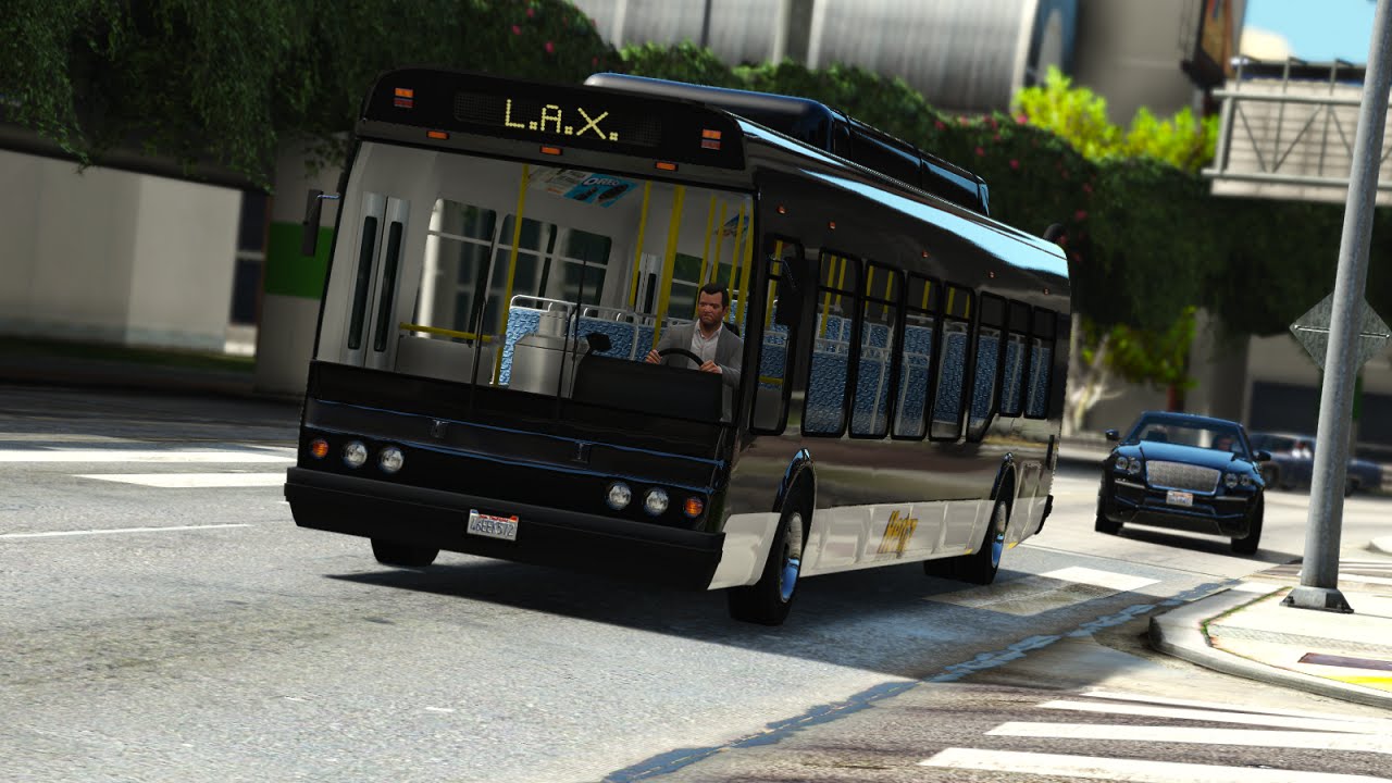 GTA V Mods Showcases LAX Shuttle Pack Hertz Black and Yellow Shuttle YouTube