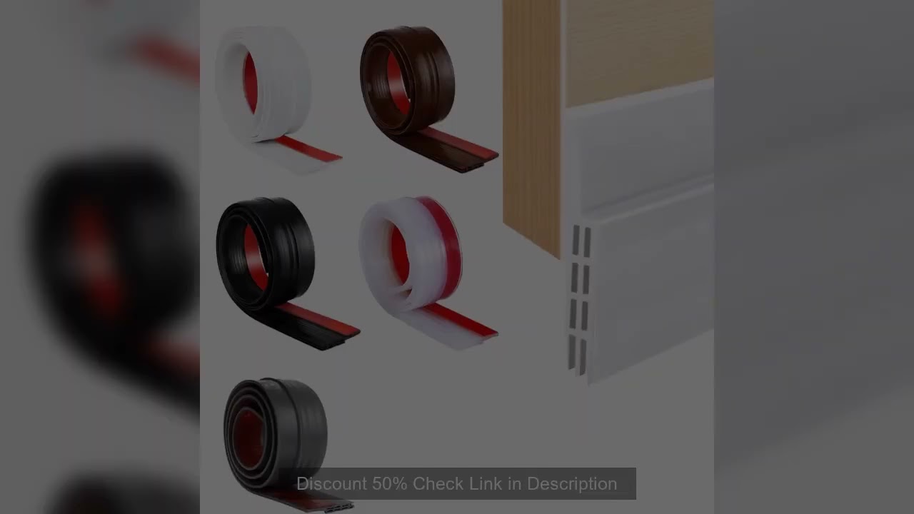 1m Porous Windproof Sealing Strip Adjustable Soundproof Anti-Cold Gap Door Bottom Weather Strip Flex