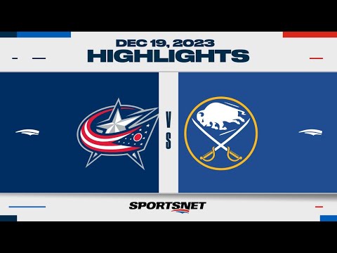 NHL Highlights | Blue Jackets vs. Sabres - December 19, 2023